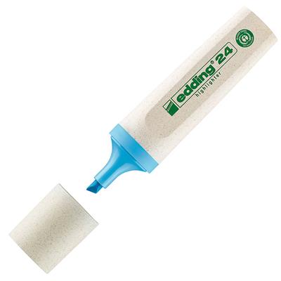 Edding 24 Ecoline Fosforlu Kalem Kesik Uç  2-5 mm Mavi