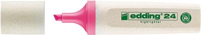 Edding 24 Ecoline Fosforlu Kalem Kesik Uç  2-5 mm Pembe