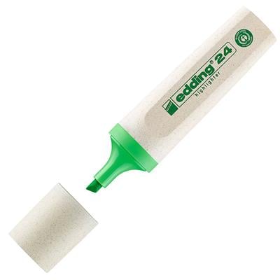 Edding 24 Ecoline Fosforlu Kalem Kesik Uç  2-5 mm Yeşil