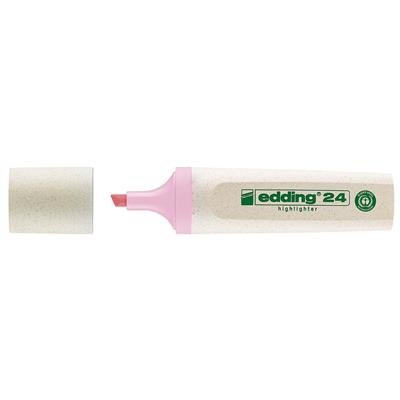 Edding 24 Ecoline Fosforlu Kalem Kesik Uç 2-5 mm Pastel Pembe