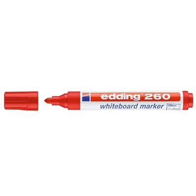 Edding 260 Beyaz Yazı Tahtası Kalemi Yuvarlak Uç  1.5-3 mm Kırmızı