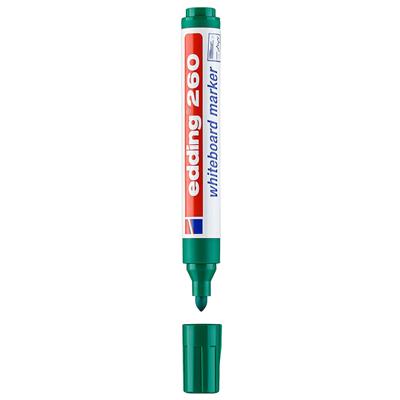 Edding 260 Beyaz Yazı Tahtası Kalemi Yuvarlak Uç  1.5-3 mm Yeşil