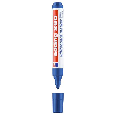 Edding 260 Beyaz Yazı Tahtası Kalemi Yuvarlak Uç  1.5-3 mm Mavi