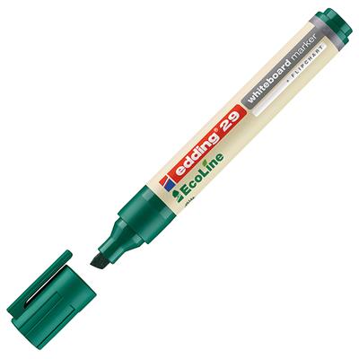 Edding 29 EcoLine Beyaz Yazı Tahtası Kalemi Kesik  Uç 1-5 mm Yeşil