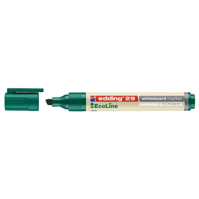 Edding 29 EcoLine Beyaz Yazı Tahtası Kalemi Kesik  Uç 1-5 mm Yeşil