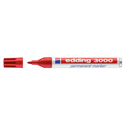 Edding 3000 Permanent Markör Kırmızı