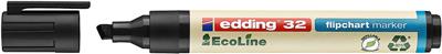 Edding 32 Ecoline Flipchart Kalemi Kesik Uç 1-5 mm  Siyah