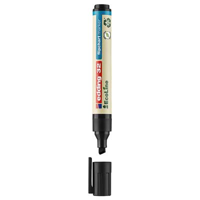 Edding 32 Ecoline Flipchart Kalemi Kesik Uç 1-5 mm  Siyah