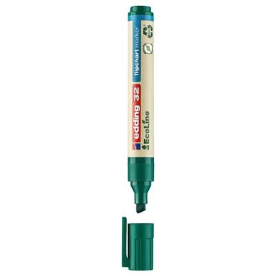 Edding 32 Ecoline Flipchart Kalemi Kesik Uç 1-5 mm  Yeşil