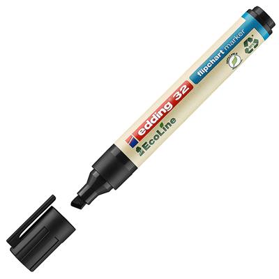 Edding 32 Ecoline Flipchart Kalemi Kesik Uç 1-5 mm  Siyah