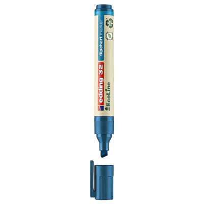 Edding 32 Ecoline Flipchart Kalemi Kesik Uç 1-5 mm  Mavi