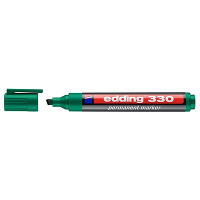 Edding 330 Permanent Markör Kesik uç 1-5 mm Yeşil