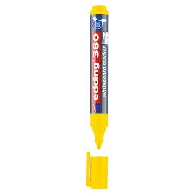 Edding 360 Beyaz Yazı Tahtası Kalemi Yuvarlak Uç  1.5-3 mm Sarı