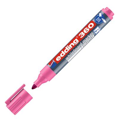 Edding 360 Beyaz Yazı Tahtası Kalemi Yuvarlak Uç  1.5-3 mm Pembe