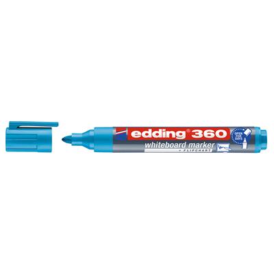 Edding 360 Beyaz Yazı Tahtası Kalemi Yuvarlak Uç  1.5-3 mm Açık Mavi