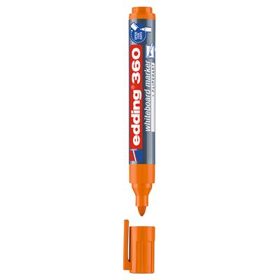 Edding 360 Beyaz Yazı Tahtası Kalemi Yuvarlak Uç  1.5-3 mm Turuncu