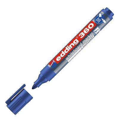 Edding 360 Beyaz Yazı Tahtası Kalemi Yuvarlak Uç 1.5-3 mm Mavi