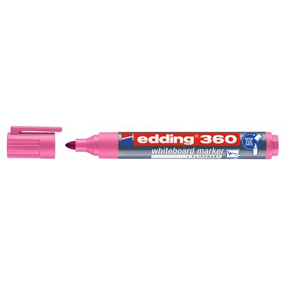 Edding 360 Beyaz Yazı Tahtası Kalemi Yuvarlak Uç  1.5-3 mm Pembe