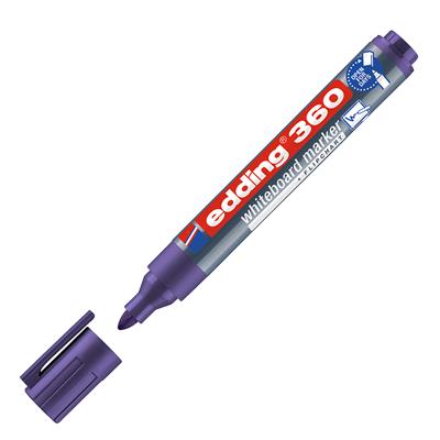 Edding 360 Beyaz Yazı Tahtası Kalemi Yuvarlak Uç  1.5-3 mm Mor