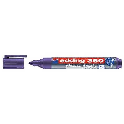 Edding 360 Beyaz Yazı Tahtası Kalemi Yuvarlak Uç  1.5-3 mm Mor