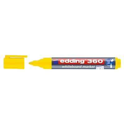 Edding 360 Beyaz Yazı Tahtası Kalemi Yuvarlak Uç  1.5-3 mm Sarı