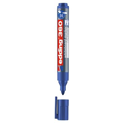 Edding 360 Beyaz Yazı Tahtası Kalemi Yuvarlak Uç 1.5-3 mm Mavi