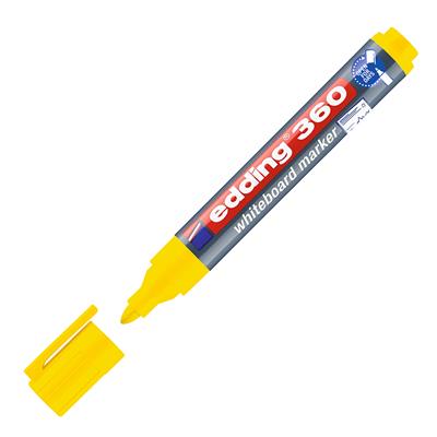 Edding 360 Beyaz Yazı Tahtası Kalemi Yuvarlak Uç  1.5-3 mm Sarı