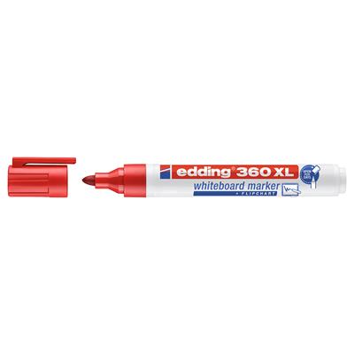 Edding 360 XL Beyaz Yazı Tahtası Kalemi Yuvarlak  Uç 1.5-3 mm Kırmızı