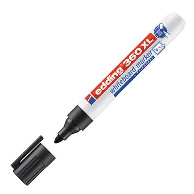 Edding 360 XL Beyaz Yazı Tahtası Kalemi Yuvarlak  Uç 1.5-3 mm Siyah