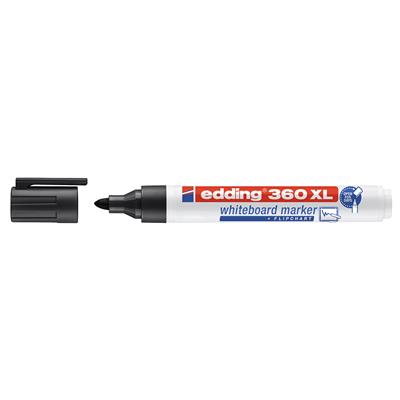 Edding 360 XL Beyaz Yazı Tahtası Kalemi Yuvarlak  Uç 1.5-3 mm Siyah