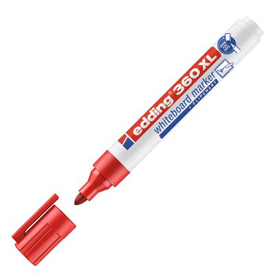 Edding 360 XL Beyaz Yazı Tahtası Kalemi Yuvarlak  Uç 1.5-3 mm Kırmızı