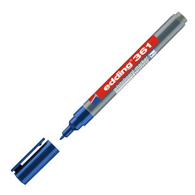 Edding 361 Beyaz Yazı Tahtası Kalemi Yuvarlak Uç  1 mm Mavi