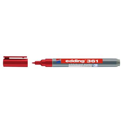 Edding 361 Beyaz Yazı Tahtası Kalemi Yuvarlak Uç  1 mm Kırmızı