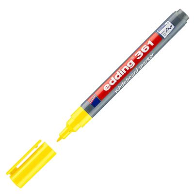Edding 361 Beyaz Yazı Tahtası Kalemi Yuvarlak Uç 1 mm Sarı