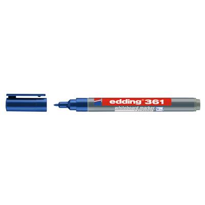 Edding 361 Beyaz Yazı Tahtası Kalemi Yuvarlak Uç  1 mm Mavi