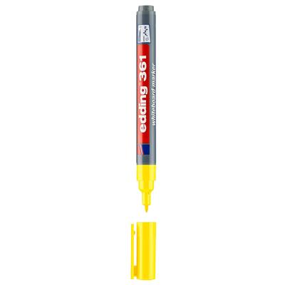 Edding 361 Beyaz Yazı Tahtası Kalemi Yuvarlak Uç 1 mm Sarı