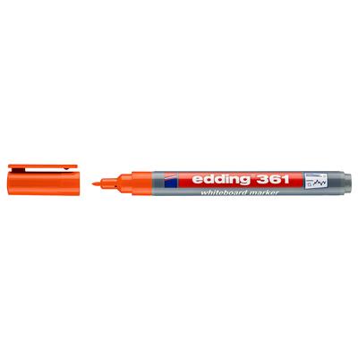 Edding 361 Beyaz Yazı Tahtası Kalemi Yuvarlak Uç 1 mm Turuncu