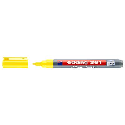 Edding 361 Beyaz Yazı Tahtası Kalemi Yuvarlak Uç 1 mm Sarı