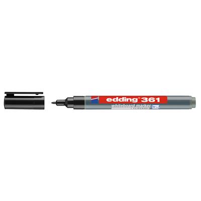 Edding 361 Beyaz Yazı Tahtası Kalemi Yuvarlak Uç  1 mm Siyah