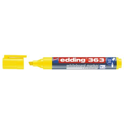 Edding 363 Beyaz Yazı Tahtası Kalemi Kesik Uç 1-5 mm Sarı