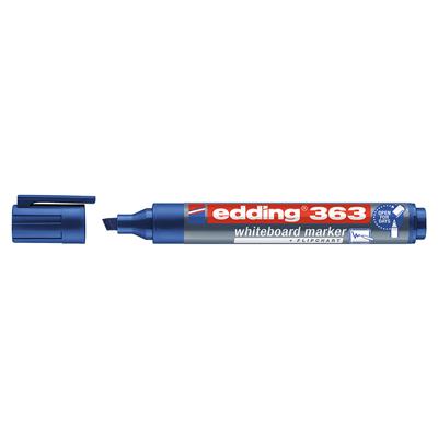Edding 363 Beyaz Yazı Tahtası Kalemi Kesik Uç 1-5 mm Mavi