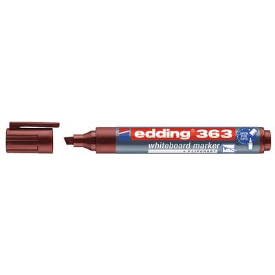 Edding 363 Beyaz Yazı Tahtası Kalemi Kesik Uç 1-5 mm Kahverengi