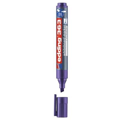Edding 363 Beyaz Yazı Tahtası Kalemi Kesik Uç 1-5 mm Mor