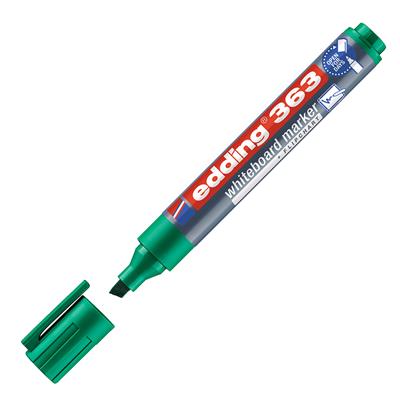 Edding 363 Beyaz Yazı Tahtası Kalemi Kesik Uç 1-5 mm Yeşil