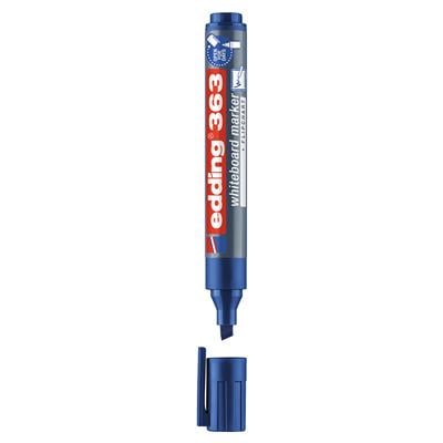 Edding 363 Beyaz Yazı Tahtası Kalemi Kesik Uç 1-5 mm Mavi