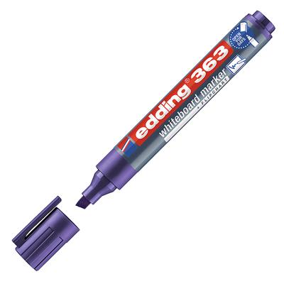 Edding 363 Beyaz Yazı Tahtası Kalemi Kesik Uç 1-5 mm Mor
