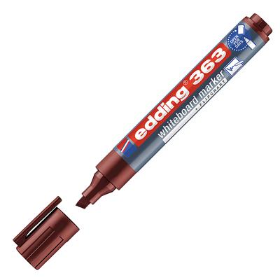 Edding 363 Beyaz Yazı Tahtası Kalemi Kesik Uç 1-5 mm Kahverengi
