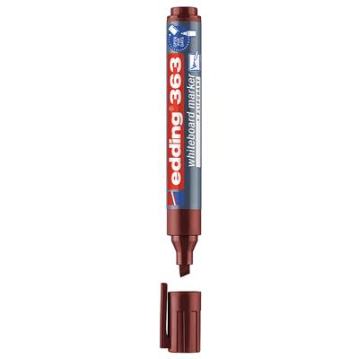 Edding 363 Beyaz Yazı Tahtası Kalemi Kesik Uç 1-5 mm Kahverengi