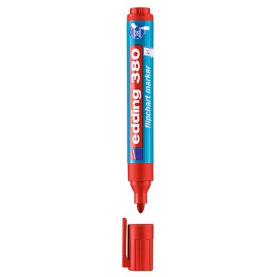 Edding 380 Flipchart Kalemi  Yuvarlak Uç 1,5-3 mm Kırmızı