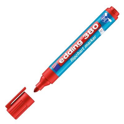 Edding 380 Flipchart Kalemi  Yuvarlak Uç 1,5-3 mm Kırmızı